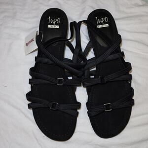 Impo Genet Womens strappy wedge sandals US 9 Blacky2k 90s boho